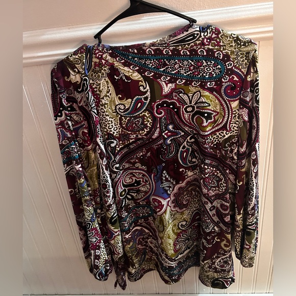 Chico's Multicolor Paisley Blouse - Picture 5 of 7